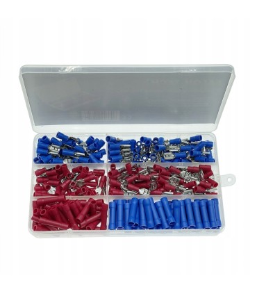 KONEKTORY IZOLOWANE SAMOCHODOWE KABLOWE WSUWKI 300 MĘSKIE ŻEŃSKIE ZACISKANE