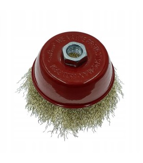 SZCZOTKA MIEDZIANA MIEDZIOWANA CZOŁOWA ŚREDNICA TARCZY 115 MM MOCOWANIE M14