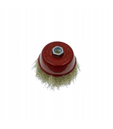 SZCZOTKA MIEDZIANA MIEDZIOWANA CZOŁOWA ŚREDNICA TARCZY 115 MM MOCOWANIE M14