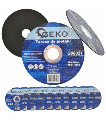Tarcza Do Metalu Komplet Tarcz Tarcze 10 Sztuk 125X1,2MM Tnące Wzmacniane