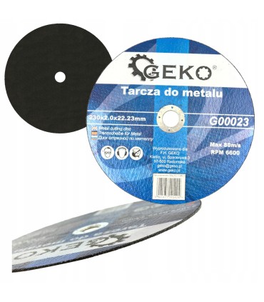 TARCZA DO METALU 230x2,0mm TNĄCA WZMACNIANA DO BLACH RUR PROFILI TRWAŁA