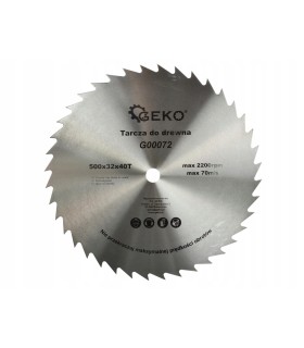 TARCZA DO DREWNA 500x32x40T STALOWA DO PŁYT BEZ WĘGLIKA PRECYZYJNE CIĘCIE