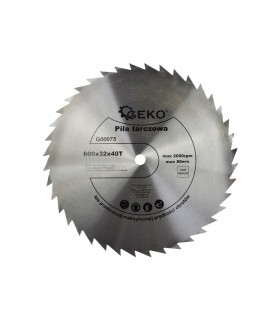 TARCZA DO DREWNA 600x32x40T STALOWA DO PŁYT BEZ WĘGLIKA PRECYZYJNE CIĘCIE