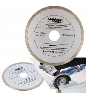 TARCZA DIAMENTOWA 125MM PEŁNE SZARE TNĄCA DO TWARDYCH MATERIAŁÓW