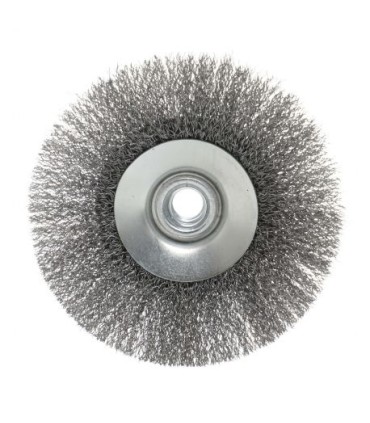 SZCZOTKA DRUCIANA CZOŁOWA STALOWA DRUT M14 115mm OBROTOWA DRUT STALOWY