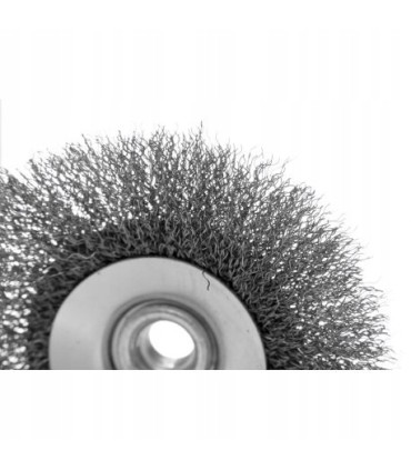 SZCZOTKA DRUCIANA CZOŁOWA STALOWA DRUT M14 115mm OBROTOWA DRUT STALOWY