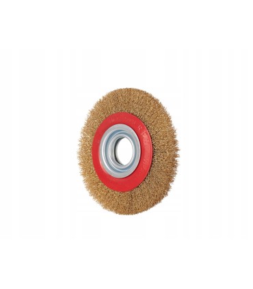 SZCZOTKA TARCZOWA DO SZLIFIERKI STOŁOWEJ 150x32mm MOSIĘŻNA +REDUKCJE ZESTAW