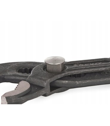 SZCZYPCE NASTAWNE DO RUR 175MM Z PRZYCISKIEM HARTOWANE SZCZĘKI STAL CrV