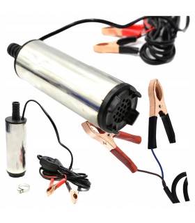 POMPA DO OLEJU ROPY ZATAPIALNA 12V 52MM 60W 25L/MIN CHŁODZONY SILNIK