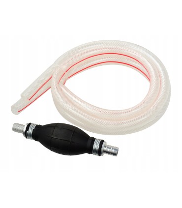 POMPKA SSĄCA RĘCZNA 12MM PALIWO OLEJ WODA WĘŻYKI 1M ZAWOREK ZWROTNY