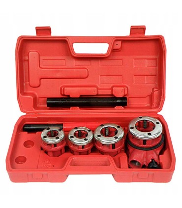 GWINTOWNICA RĘCZNA DO RUR ZESTAW NARZYNEK 4SZT HYDRAULICZNA GRZECHOTKA