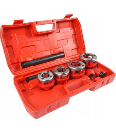 GWINTOWNICA RĘCZNA DO RUR ZESTAW NARZYNEK 4SZT HYDRAULICZNA GRZECHOTKA