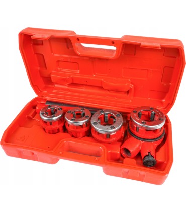 GWINTOWNICA RĘCZNA DO RUR ZESTAW NARZYNEK 4SZT HYDRAULICZNA GRZECHOTKA