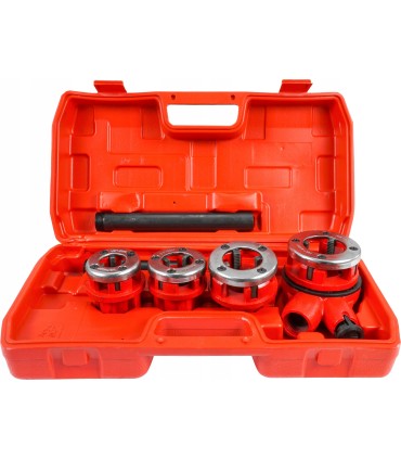 GWINTOWNICA RĘCZNA DO RUR ZESTAW NARZYNEK 4SZT HYDRAULICZNA GRZECHOTKA