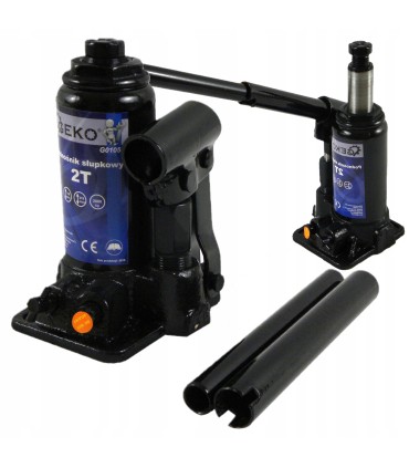 PODNOŚNIK HYDRAULICZNY 2 TON SŁUPKOWY BUTELKOWY SZYBKOŚĆ PODNOSZENIA