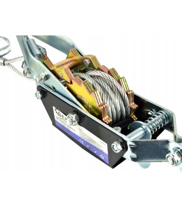 WCIĄGARKA WYCIĄGARKA LINOWA POZIOMA 2 TRYBY 2000KG 2T MECHANIZM BLOKUJĄCY