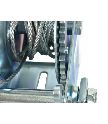 WYCIĄGARKA WCIĄGARKA LINOWA KORBOWA 10M 454KG HAK Z ZABEZPIECZENIEM