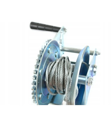 WYCIĄGARKA WCIĄGARKA LINOWA KORBOWA 10M 454KG HAK Z ZABEZPIECZENIEM