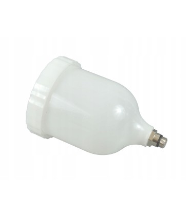 ZBIORNIK PLASTIKOWY 600ML PISTOLET LAKIERNICZY GWINT FI 13.7MM PRECYZYJNY