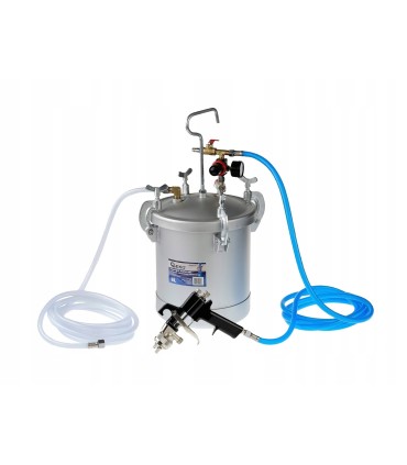 AGREGAT MALARSKI ZBIORNIK CIŚNIENIOWY 4 BAR 8L LAKIERNICZY PISTOLET ZESTAW