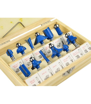 FREZY KSZTAŁTOWE DO DREWNA 12 SZT 6MM