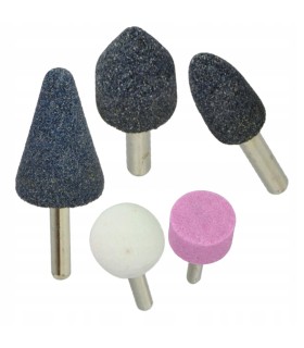 KAMIENIE SZLIFIERSKIE ZESTAW 5el TRZPIEŃ 6MM DO METALU SZKŁA CERAMIKI