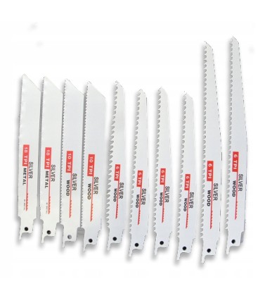 BRZESZCZOT DO PIŁY SZABLASTEJ NOŻE LISI OGON 10 SZTUK ZESTAW WIELOFUNKCYJNY