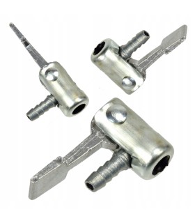 KOŃCÓWKA DO POMPOWANIA METALOWA DO POMPKI SAMOZACISKOWA DO KÓŁ 6MM