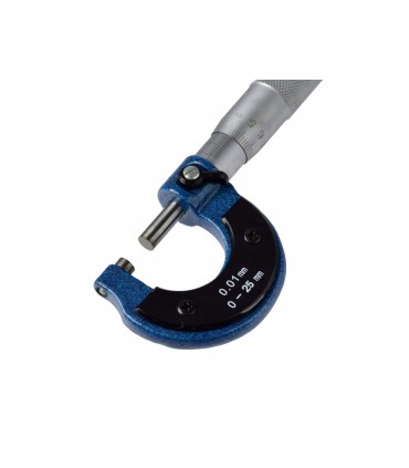 MIKROMETR ANALOGOWY ZEWNĘTRZNY Z NONIUSZEM 0-25MM DOKŁADNOŚĆ DO 0,01MM