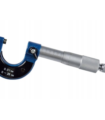 MIKROMETR ANALOGOWY ZEWNĘTRZNY Z NONIUSZEM 0-25MM DOKŁADNOŚĆ DO 0,01MM
