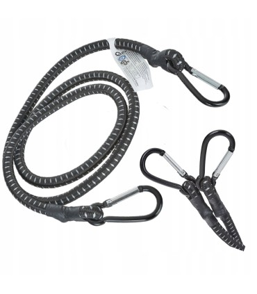 GUMA TRANSPORTOWA LINKA DO MOCOWANIA BAGAŻU + KARABIŃCZYKI 10MM X 120CM