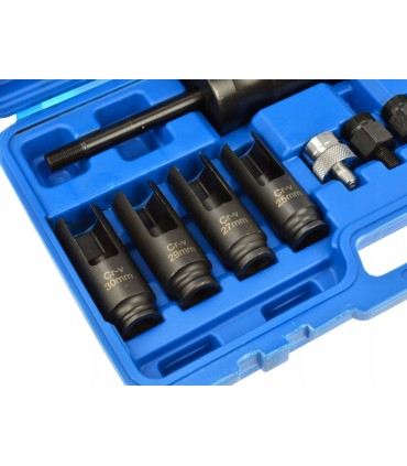 ŚCIĄGACZ DO WYCISKANIA WTRYSKIWACZY ZESTAW WALIZKA 13 ELE NASADKI MŁOTEK