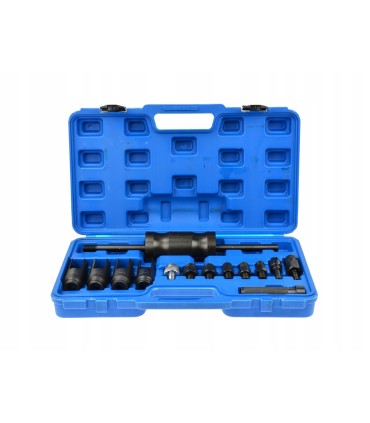 ŚCIĄGACZ DO WYCISKANIA WTRYSKIWACZY ZESTAW WALIZKA 13 ELE NASADKI MŁOTEK