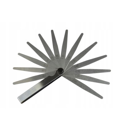 SZCZELINOMIERZ 13 LISTKOWY 0,05-1mm MIERNIK DO LUZÓW POPYCHACZE TŁOKI