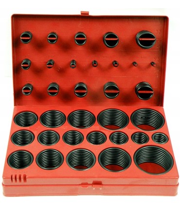 ORINGI USZCZELKI OLEJOODPORNE ZESTAW 419 ELEMENTÓW KAUCZUK NBR ORGANIZER