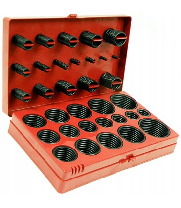 ORINGI USZCZELKI OLEJOODPORNE ZESTAW 419 ELEMENTÓW KAUCZUK NBR ORGANIZER