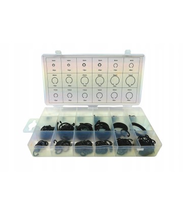 SEGERY PIERŚCIENIE OSADCZE WEWNĘTRZNE ZESTAW 300 ELEMENTÓW WYGODNE PUDEŁKO