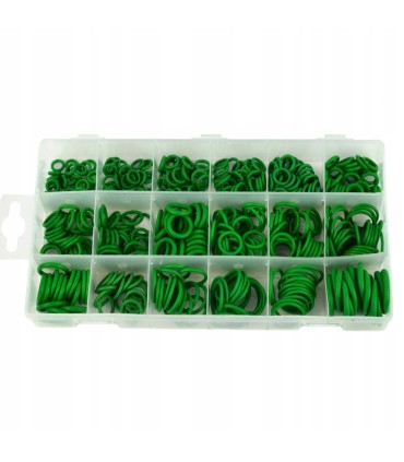 ORINGI DO KLIMATYZACJI USZCZELKI ZESTAW 420 SZTUK O-RING 18 ROZMIARÓW