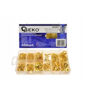 KONEKTORY SAMOCHODOWE KABLOWE WSUWKI 450 SZT ZESTAW WYGODNE OPAKOWANIE