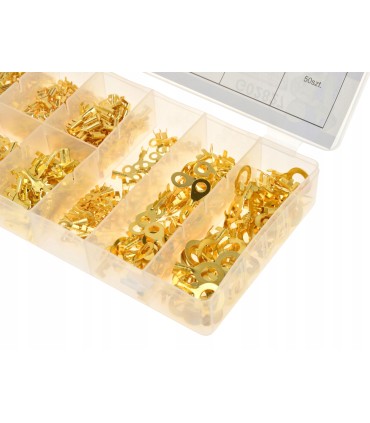 KONEKTORY SAMOCHODOWE KABLOWE WSUWKI 450 SZT ZESTAW WYGODNE OPAKOWANIE