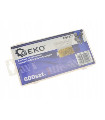 KONEKTORY SAMOCHODOWE WSUWKI KABLOWE 600 ELEMENTÓW PUDEŁKO Z PRZEGRÓDKAMI