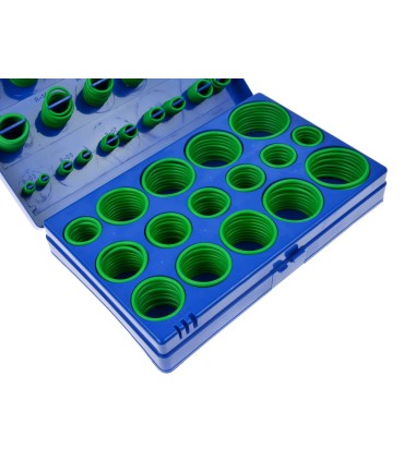 ORINGI USZCZELKI KLIMATYZACJI PROFESJONALNY ZESTAW 419szt ZIELONE ORGANIZER