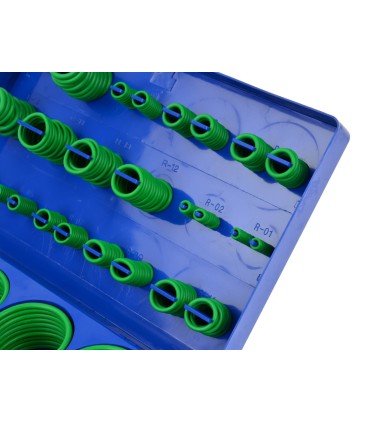 ORINGI USZCZELKI KLIMATYZACJI PROFESJONALNY ZESTAW 419szt ZIELONE ORGANIZER