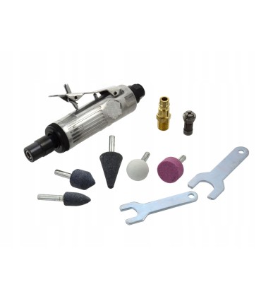 SZLIFIERKA PNEUMATYCZNA MINI WIERTARKA ZESTAW AKCESORIA KAMIENIE