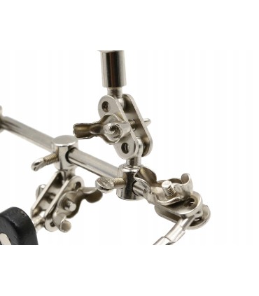 UCHWYT LUPA DO LUTOWANIA TRZECIA RĘKA KROKODYLKI DO PRECYZYJNYCH PRAC