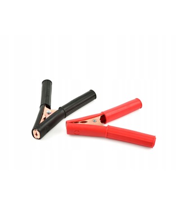 KROKODYLKI 600A DO KABLI ROZRUCHOWYCH ZACISKI 2 SZTUKI DODATNI UJEMNY