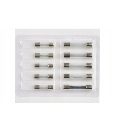 BEZPIECZNIKI SZKLANE ZESTAW 10 ELEMENTÓW BEZPIECZNIKI A5 A10 A15 A20 A25