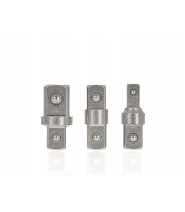 KLUCZ PRZEDŁUŻAJĄCY PRZEKŁADNIOWY + 3 ADAPTERY 1/2" 1/4" 3/8" 390MM STALOWY
