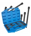 PRZEDŁUŻKI UDAROWE ZESTAW 1/4" 3/8" 12" CRV 9 SZT KOMPLET PORĘCZNA WALIZKA