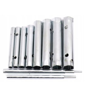 KLUCZE DO ŚWIEC ZAPŁONOWYCH RUROWE 6-22MM 10SZT ZESTAW 2 POKRĘTŁA